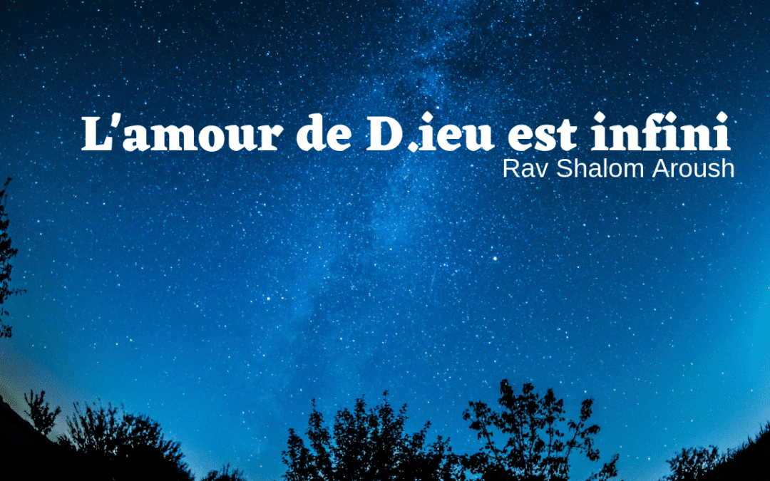 L’amour de D ieu est infini