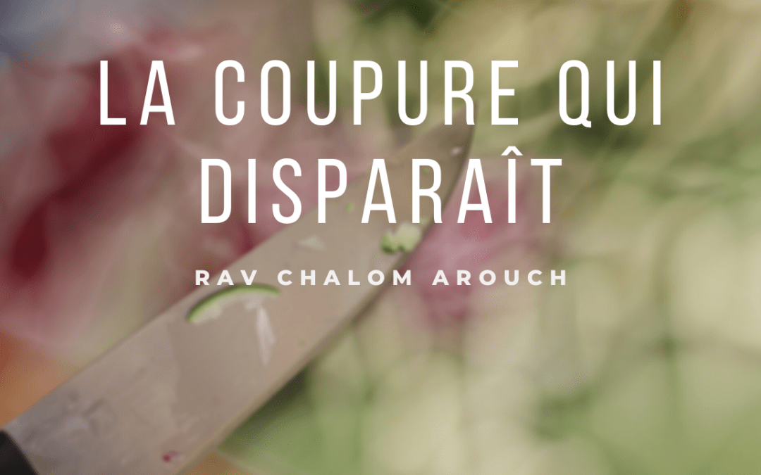 La coupure qui disparaît