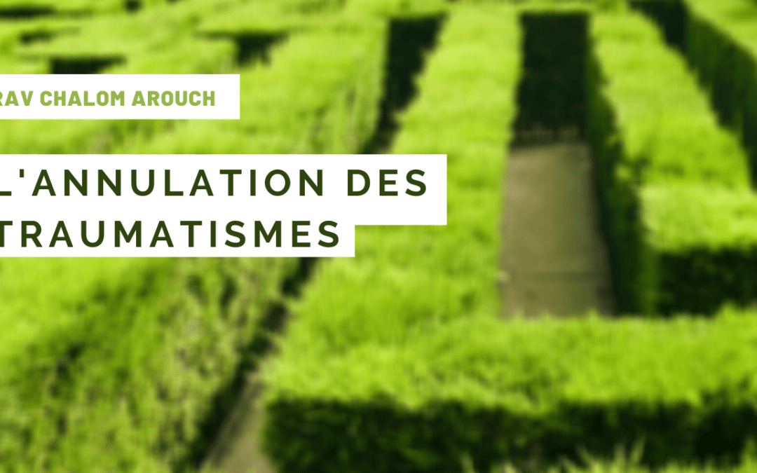L’annulation des traumatismes