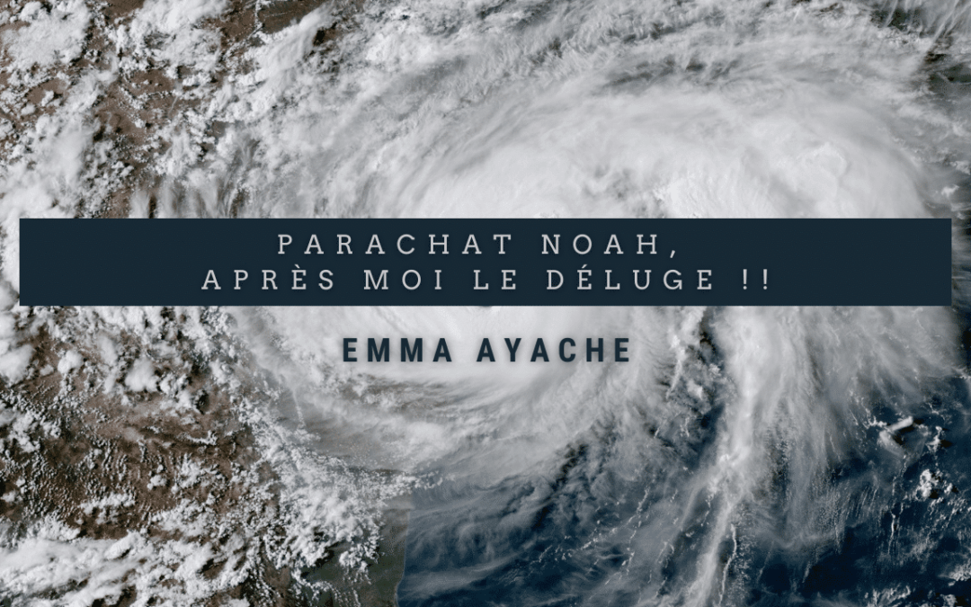 Parachat Noah, après moi le déluge !!