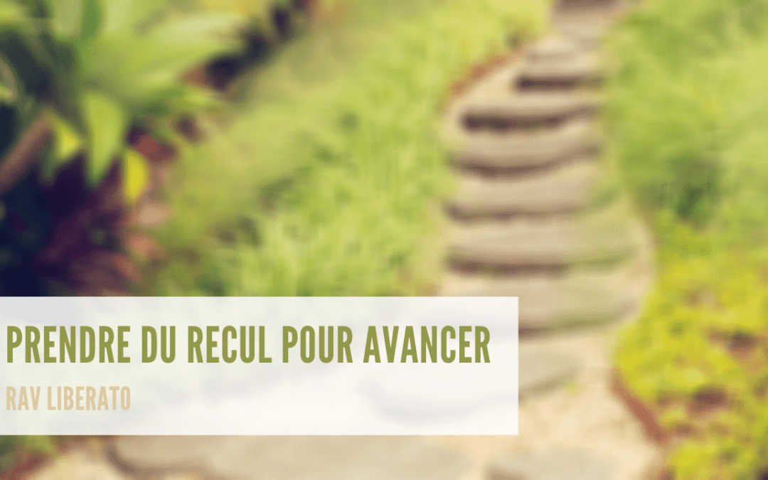 Prendre du recul pour avancer