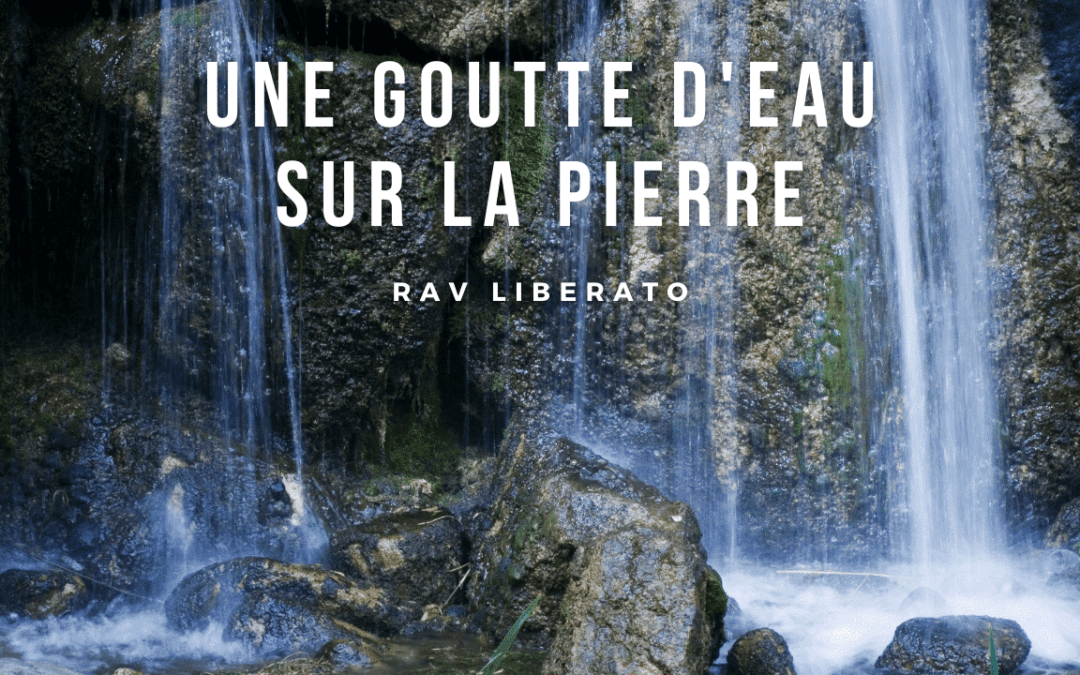 Une goutte d’eau sur la pierre
