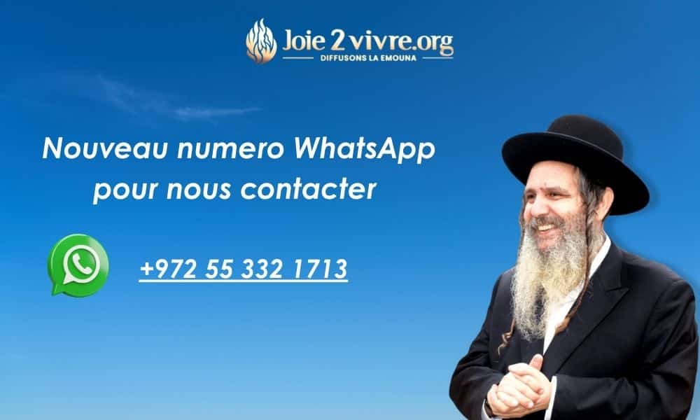Numero WhatsApp Joie2vivre Rav Arouch