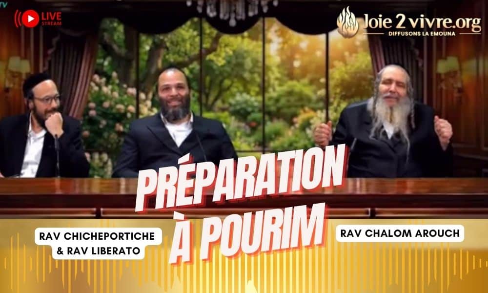 Préparation à Pourim avec le Rav Chalom Arouch